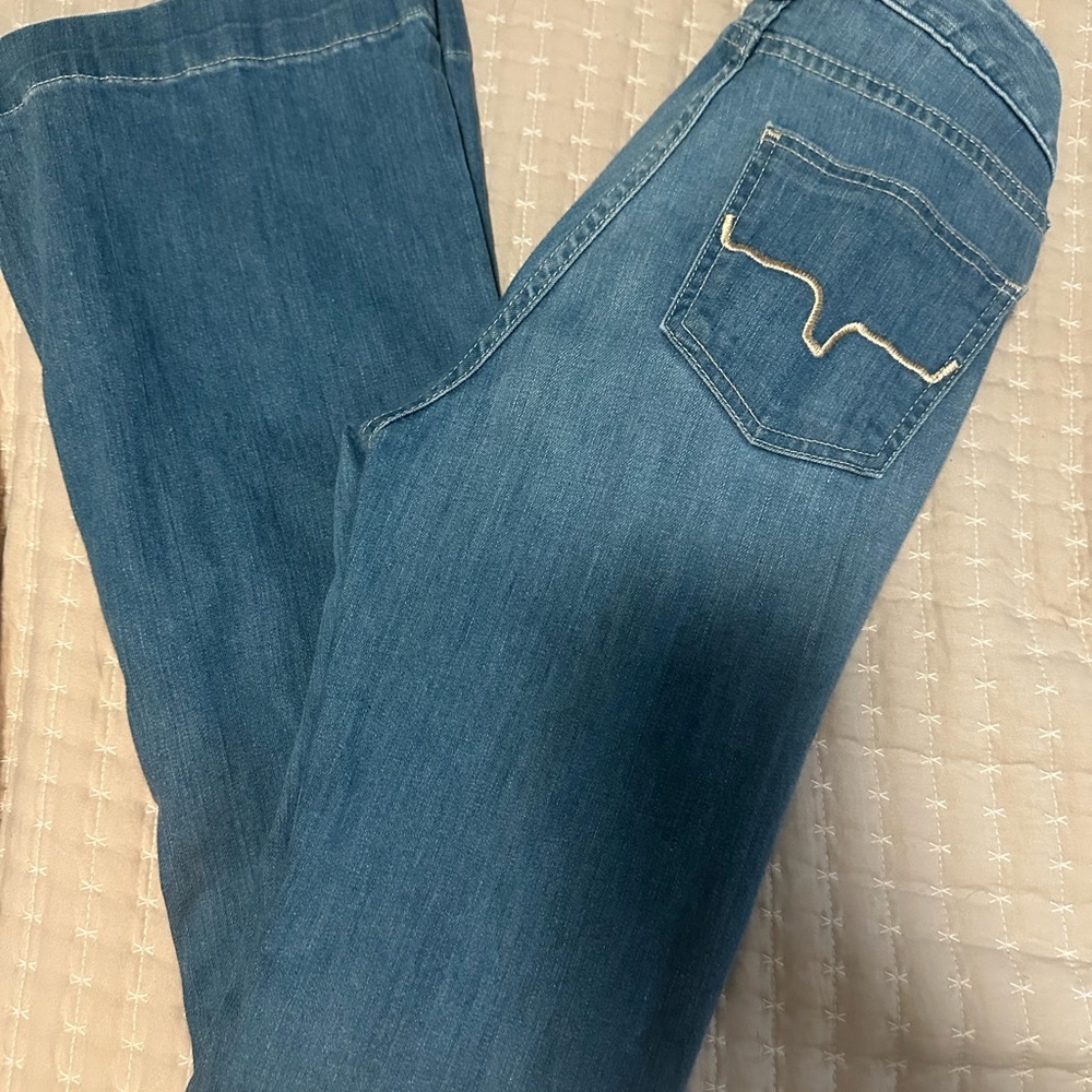 Kimes Ranch Blue Flare Wide Leg Jeans